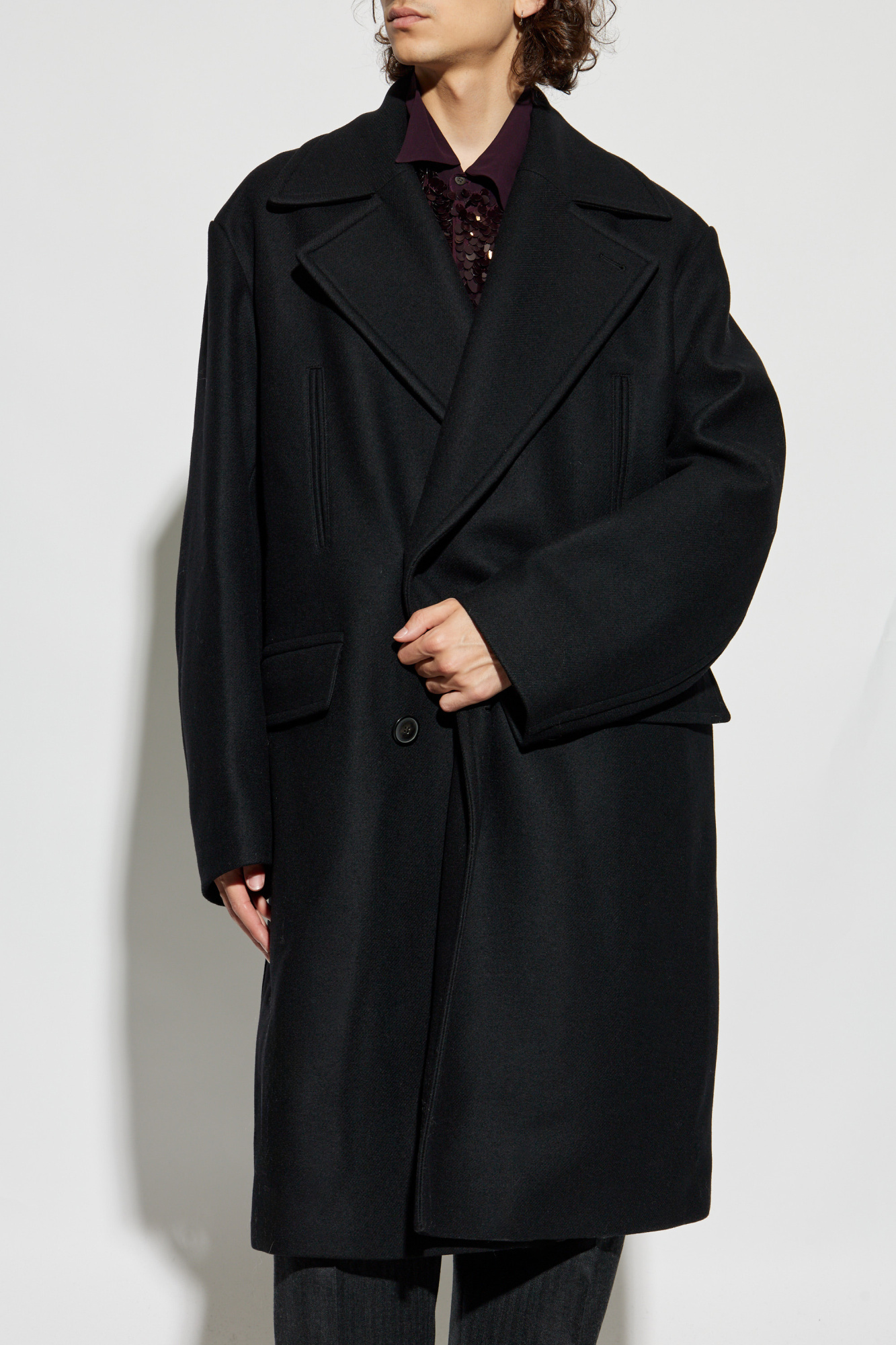 Black Coat 'Racos' Dries Van Noten - Vitkac GB